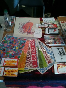 tooting zine fair zine stall by sillyhancox