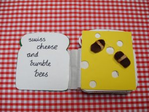 CHeese and bees tactile book