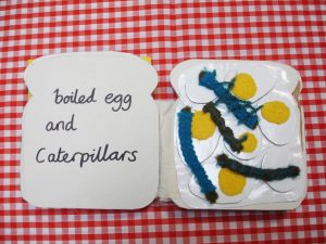 egg caterpillars tactile book