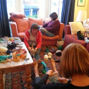 backstrap weaving session