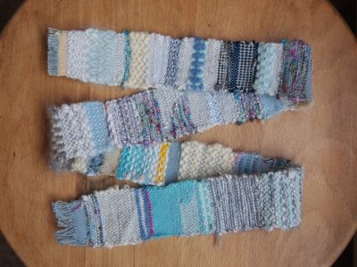 Blue belt weaving