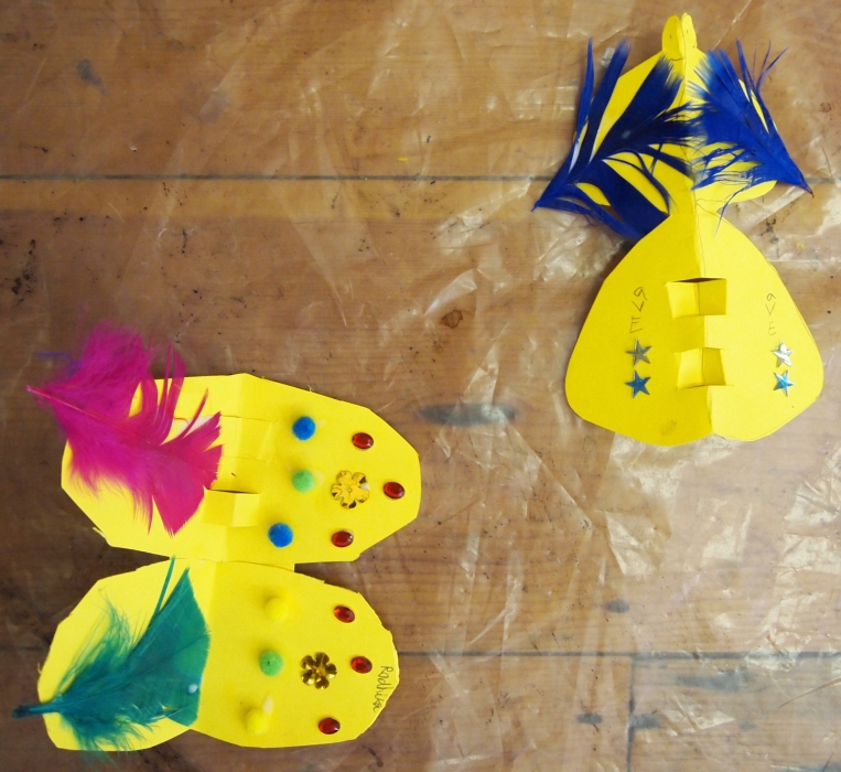 butterfly finger puppets