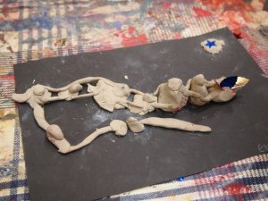 clay model of giant turnip