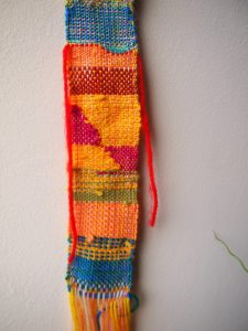 orange weave close up