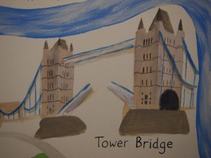 Tower bridge painting