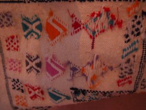 berber weaving back